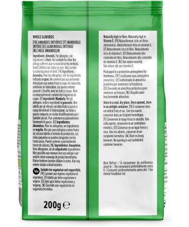 Amazon California Almonds 200g - Premium Quality Almonds for Snacking and Baking - Buy Online on GoSupps.com