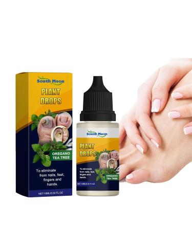 Plant Drops for Nail Fungus Care | Oregano & Tea Tree Moisturizer for Healthy Toenails - Buy Online on GoSupps.com