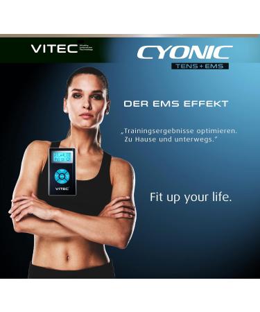 Buy VITEC CYNONIC TENS/EMS Device - Pain Relief & Muscle Building | 20 Programs | Safe Electrotherapy - Buy Online on GoSupps.com
