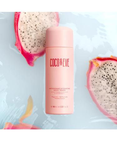Coco & Eve Antioxidant Hydrating Milky Toner - Gentle Face Toner for Boosted Hydration & Radiance with Hyaluronic Acid Niacinamide & Probiotics - 3.38 floz - Buy Online on GoSupps.com