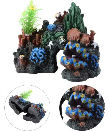 Aquarium Coral Rock Decoration Coral Reef Ornament Vivid Artificial Resin Coral Cave Environments Ornaments Aquarium Fish Tank Resin Decorations - Buy Online on GoSupps.com