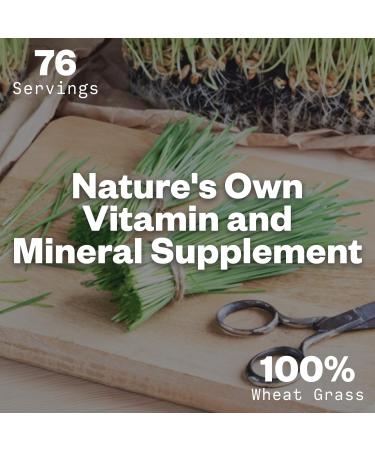 Purisure Wheatgrass Powder, 8oz, Wheat Grass Powder, Green Superfood for Salads, Smoothie and Shakes, Superfood Powder Rich in Immunity Vitamins, Fiber and Minerals, 76 Servings - Buy Online on GoSupps.com