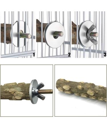 Allazone 6-Piece Bird Seat Rod Set | Premium Cork Seating for Budgies Finches & Aras - Ideal for Bird Comfort - Buy Online on GoSupps.com