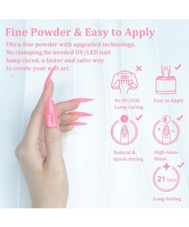 Poudre Ongles 28g Rose Couleur Dipping Powder Manucure pour Ongles Fran ais Kits Manucure Salon DIY Sans Odeur & Durable Lampe Ongles Non Requise - Buy Online on GoSupps.com