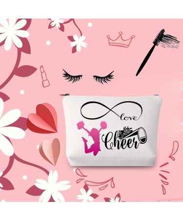 Cheer Make-Up Bag for Girls | Cheerleading Gifts | Follow Your Dreams Cosmetic Bag | Perfect for Cheer Teams & Trainers | Beige Cultural Bag - Buy Online on GoSupps.com