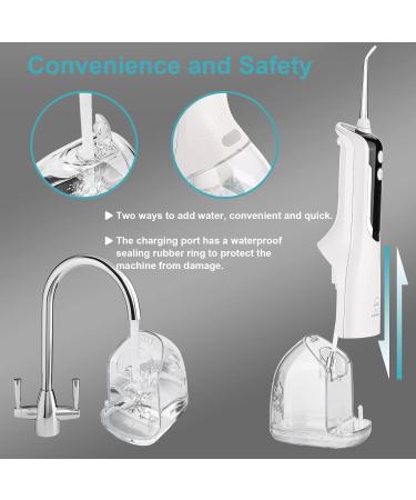 Buy Cordless Water Flosser - IPX7 Portable Oral Irrigator with LED Display 5 Modes & 4 Jet Tips | USB Rechargeable Teeth Cleaner for Home & Travel - Buy Online on GoSupps.com