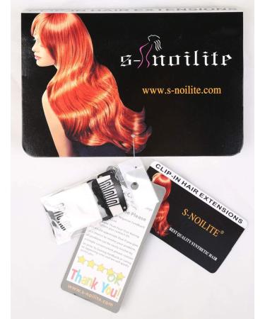 S-noilite 8 Clip-in Hair Extensions 58cm/22.8 inches Black Black 23 Inch - Smooth & Soft Natural Hair - Buy Online on GoSupps.com