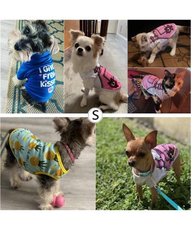 Cute Printed Puppy Shirt for Dogs | Christmas New Year Pet Apparel | Soft Cotton Dog Sweatshirt (M) - Buy Online on GoSupps.com