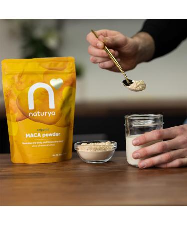 Naturya Organic Maca Powder 125g - Pure and Potent Superfood Supplement - Buy Online on GoSupps.com