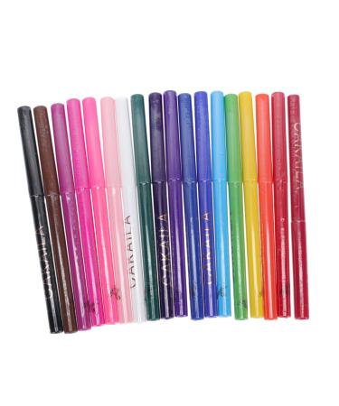 Mipcase 18pcs Eyeliners Eye Makeup Eyeliner Drawing Accessories Cosmetics Waterproof Women for Line