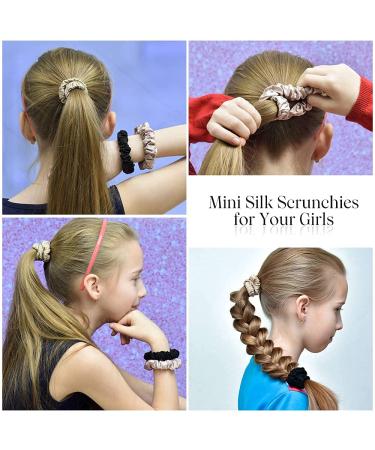 LILYSILK Silk Scrunchies for Women - Colorful Hair Bow Ties (10pc Mix) - Soft & Cute Elastics - Buy Online on GoSupps.com