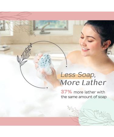 Spongentle 2-Pack Ultra Soft Body Loofah Sponge - Natural Colors, Gentle Cleansing & Deep Exfoliation for Bath & Shower - Buy Online on GoSupps.com