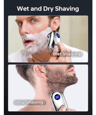 Men's Electric Shaver Caseeto Portable Mini Electric Razor for Men Rotary Shaver Wet and Dry Electric Razor Men Shaving Razors Sideburn Trimmer - Buy Online on GoSupps.com