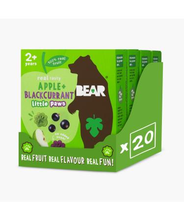 BEAR BEAR Pack of 4 packs of 5 packs of 5 packs of Apple and Blackcurrant Patties For children 2 years and older Healthy 20 g