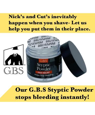 Buy G.B.S Styptic Powder Jar & 18 Double Edge Safety Razor Blades - Instant Bleeding Relief & Smooth Skin Care - Buy Online on GoSupps.com
