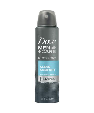 Dove Men + Care Dry Spray Antiperspirant Clean Comfort 3.8 oz (Pack of 6)