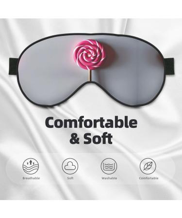 Lollipop Print Ultra-Soft Light-Blocking Eye Mask - Optimal Comfort & Restful Sleep | International Shipping Available - Buy Online on GoSupps.com