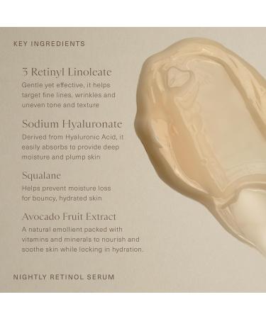 Oak Essentials Nightly Retinol Serum | Anti-Aging Face Serum with Gentle Retinol Squalane & Avocado Extract 1 Oz - Buy Online on GoSupps.com