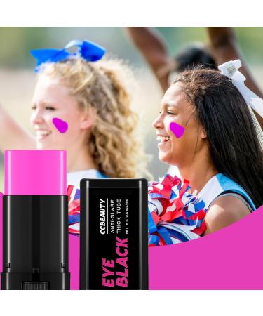 CCbeauty Pink Eye Black Stick - Sweatproof Face Paint for Baseball Football Softball & Lacrosse | Pro Performance Game Day Accessories - Buy Online on GoSupps.com