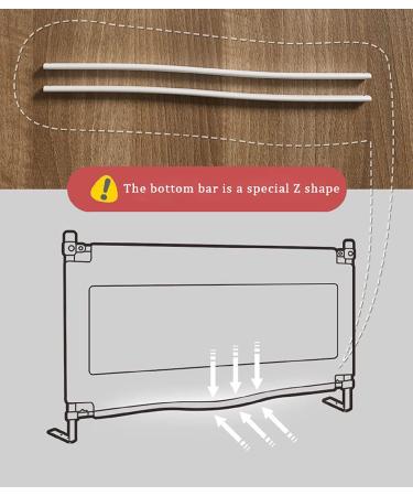 RDHOME 82.6" Bed Rails for Toddlers Extra Tall Kids Bed Guardrail  Vertical Lifting Collapsible Baby Safety Bed Rail Guards Fit CA King Size Bed (1 Side) 82.6'' - Buy Online on GoSupps.com