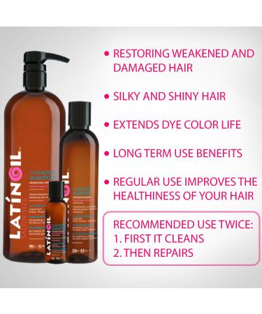 Chia Repair Shampoo 33 Oz - Sulfate-Free Natural Care for Color Treated & Curly Hair | Thicken & Nourish - Big Salon Size - Buy Online on GoSupps.com