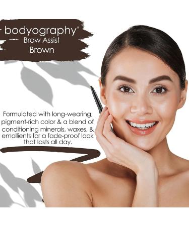 Bodyography Brow Assist Eyeliner Pencil - Long-Wearing Brown Eyeliner - Buy Online on GoSupps.com