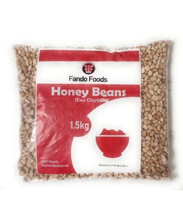 Fando Foods Brown Honey Beans - Nigeria Ewa Oloyin (1.5 Kilograms) - Buy Online on GoSupps.com