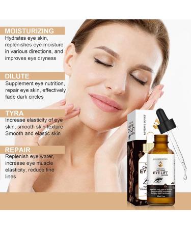 Caffeine Eye Serum Anti Aging Serum with EGCG Hyaluronic Acid Under Eye Cream for Dark Circles and Puffy Eyes Caffeine Eye Lift Serum Fade Fine Line Firming Eye Skincare 30ml - Buy Online on GoSupps.com