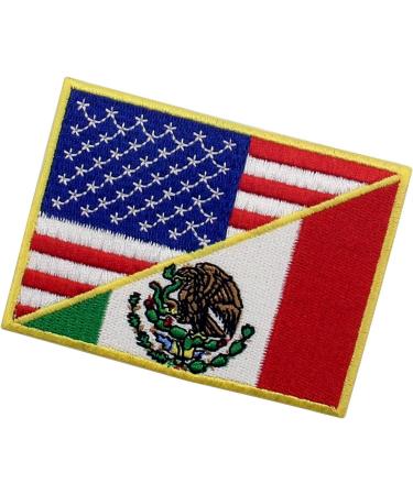 USA & Mexico Flag Patch - Embroidered National Applique - Iron/Sew On - Multi-Color - Buy Online on GoSupps.com