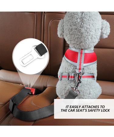 2 Pieces Dog Safety Belt Adjustable Dog Safety Belt Black Safety Belt Dog Car Safety Belt Suitable for Small and Medium Dog Breeds and Car Models - Buy Online on GoSupps.com