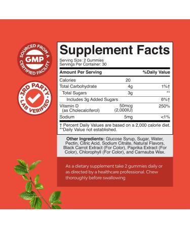 Bundle of Pure Quercetin with Bromelain Supplement + 500mg Capsules for Immune Support & Breathing and Vitamin D3 Gummies for Daily Wellness with 2000IU per Serving for Bone & Muscle Support - Buy Online on GoSupps.com