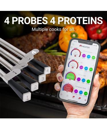 Meater Block | Premium Wireless Smart Meat Thermometer for Grill Oven & BBQ | Bluetooth & WiFi Connectivity - Buy Online on GoSupps.com