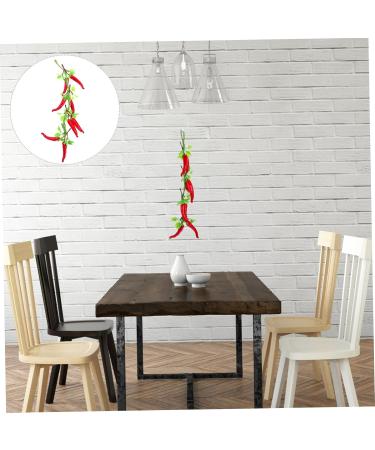 Cabilock 1 Bunch Wall Decoration Pendant Plant Decor Red Decorations Mini Toy Pepper Pendant Sling Artificial - Buy Online on GoSupps.com