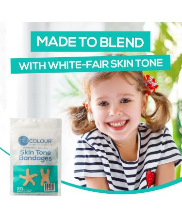 Tru Colour Knuckle & Fingertip Bandages | Flexible Fabric Beige Skin Tone 20 Count - International Shipping Available - Buy Online on GoSupps.com