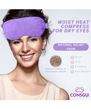 Heated Eye Mask for Dry Eyes - Moist Heat Therapy Compress for Styes - Microwavable & Reusable (1-Pack) - Buy Online on GoSupps.com