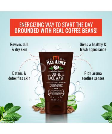Coffee Face Wash - Natural & Organic | No Parabens Sulphates Silicones - 100mL - Shop Internationally - Buy Online on GoSupps.com
