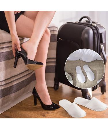 Comioke Hotelslipper - Disposable Shoes for Guests | 2 Pairs Terry Slippers for Men & Women | Universal Size One-Way Wedding Slippers - Buy Online on GoSupps.com