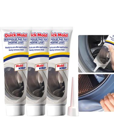 Quick Removal Gel for Home Use Home Remover Gel Household Cleaner Gel for Washing Machine Refrigerator Strips Silicone Surfaces Grout Cleaner for Tiles Bathroom Kitchen Sinks (3PCS)