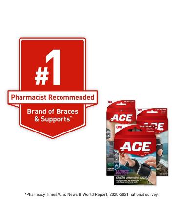 ACE Adjustable Compression Knee Support with Stabilizers - Firm Support for Weak, Sore, or Injured Joints. Dual Side Stabilizers, Adjustable Straps, Breathable Material - One Size Fits Most - Buy Online on GoSupps.com