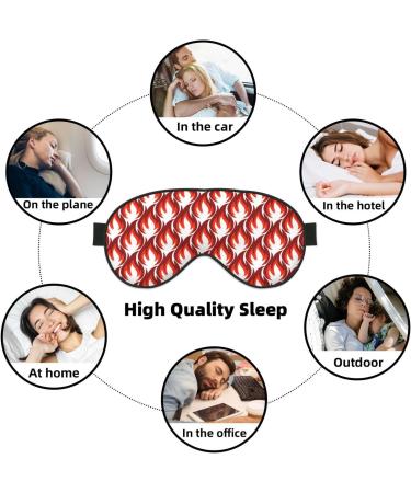 Fire Symbols Sleep Mask - Double-Sided Adjustable Eye Mask for Perfect Shading & Reduced Eye Edema | Soft Comfort for International Shipping - Buy Online on GoSupps.com