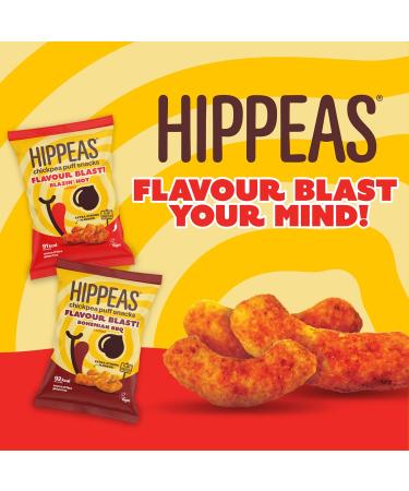 Hippeas Flavour Blast Bohemian BBQ Chickpea Puffs 22g (Pack of 12) - Buy Online on GoSupps.com