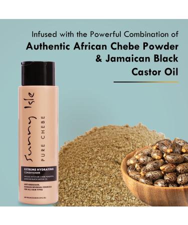 Sunny Isle Pure Chebe Extreme Hydrating Conditioner 12oz | Anti-Breakage & Damage Reversal | Infused with Chebe Powder & Jamaican Black Castor Oil | Ideal for All Hair Types - Buy Online on GoSupps.com