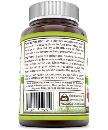 Pure Naturals Hawthorn Berries 565mg Capsules - Cardiovascular Support and Antioxidant Power (120 Count) - Buy Online on GoSupps.com