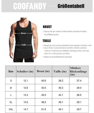 Coofandy Men's 3 Pack Tank Tops - Fitness Workout Shirts in Black Gray & Army Green - Slim Fit Summer Undershirts for Training & Running - Buy Online on GoSupps.com