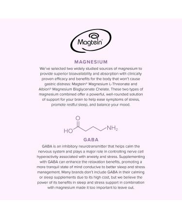 Vitauthority Magnesium L-Threonate Biglycenate Chelate Blend GABA and L-Theanine Sleep Support 90 Capsules 30 Servings - Buy Online on GoSupps.com