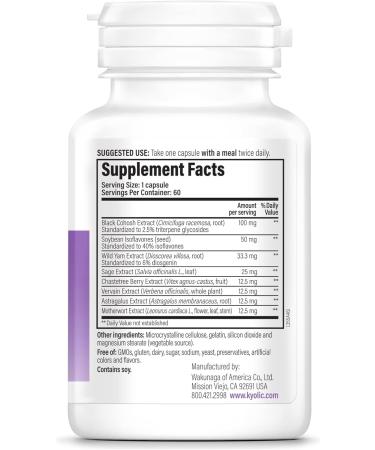 Kyolic Estro-Logic Optimal Estrogen Balance Capsules - 60 count - Buy Online on GoSupps.com