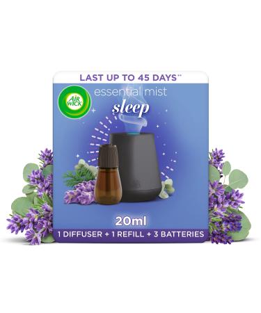 Air Wick| Sleep |Air Freshener Essential Mist Aroma Kit |1 x Diffuser & 1 Refill Sleep Kit (1 refill)