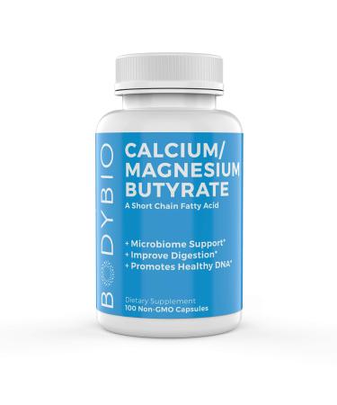 BodyBio Calcium/ Magnesium Butyrate 100 Non-GMO Capsules