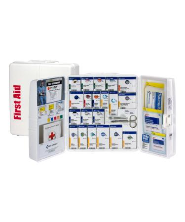 FIRST AID ONLY 50 Person Large Plastic SmartCompliance First Aid Cabinet with Medications , OSHA (1000-FAE-0103)