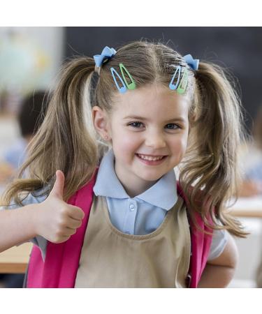 Pinsheng 60 Mini Colorful Hair Clips for Kids - Snap Metal Accessories for Girls & Toddlers (10 Colors) - Buy Online on GoSupps.com